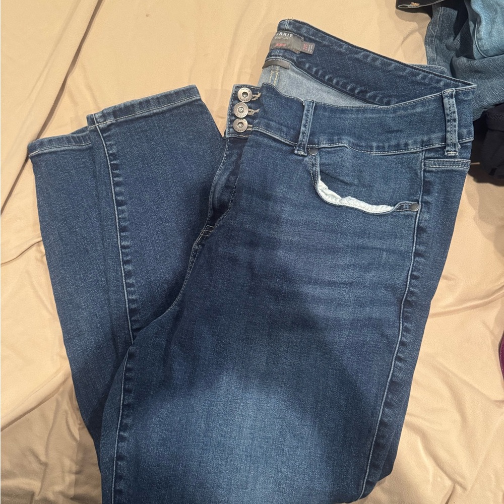 Torrid Dark Blue Skinny Jeans